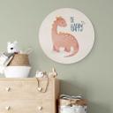 Vægcirkel Dino Be Happy - Brachiosaurus - Tunaboylu – print på aluminium (Alu-Dibond)