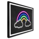 Póster arco iris - luz de neón