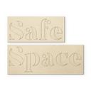3D lettering late riser - Decoración en madera para el dormitorio - álamo