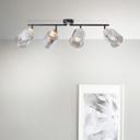 Spotrohr Tim, braun, 23 x 73 cm, Glas Lampe