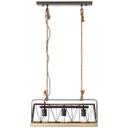 Pendelleuchte Lorenz, braun, 110 x 59 cm, Holz Pendelleuchte