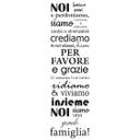 Muursticker Noi facciamo errori e perdoniamo