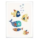 Póster Kubistika - Peces de colores