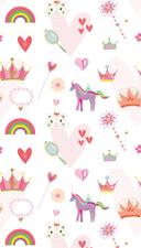 Børnehavetapet farvet pink - non-woven tapetkunst til børn Livingwalls - mat og glat