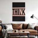 Geborsteld Alu-Dibond met goud-, zilver- & kopereffect - Modern Think statement