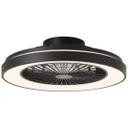 Deckenleuchte Levin, schwarz, 13,7 x 48,5 cm, Deckenventilator mit LED