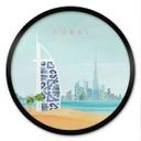 Plakat Dubai Beach - Burj Al Arab - Rivers - Rundt