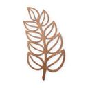 Decoración en madera caoba - hoja de fresno
