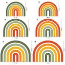 Retro regnbue Wallsticker