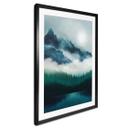 Póster Paisaje nocturno con niebla - SpaceFrog Designs
