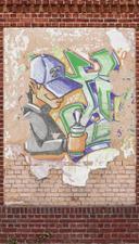 Graffiti tapet brun beige - non-woven tapet Industrielle Livingwalls - mat og glat