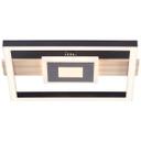 Deckenleuchte Aras, braun, 27,5 x 29,5 cm, Metall Lampe