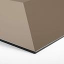 3D Hexagon Alu-Dibond - Mørkebrun