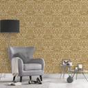 Architects Paper beflockte Tapete Castello braun, 