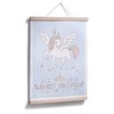 Póster Kvilis - Dulces sueños - Unicornio con corona