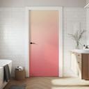 Ombre pink sun door film - Selvklæbende dørdekoration