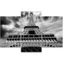 3 stykke lærredstryk, Eiffeltårnet Paris City