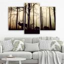 3 stykke lærred Print Skovhjort Dyr Natur