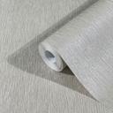 Non-woven tapet med lys struktur i ensfarvet grå 