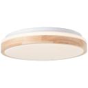 Deckenleuchte Cleo, beige, Ø 39 cm, Holz Lampe