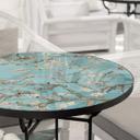 Plateau de table en verre rond - Van Gogh - Amandier en fleur 