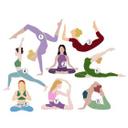 Muursticker Yoga Set (8-delig)