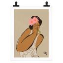 Póster Flores rosas en el pelo - Arty Guava