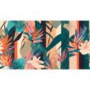 Tropisk paradis tapet - farverigt non-woven design med blomster