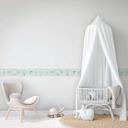 Tapet, non-woven Kids Walls grøn, hvid