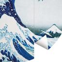 Fototapet - Rundt Hokusai - Den store bølge - vliesetapet/selvklæbende non-woven tapet