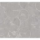 Papel pintado tejido-no tejido Livingwalls Papel pintado Metropolitan Stories con círculos Nala Cape Town gris, metalizado, blanco