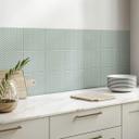 Azulejos Adhesivos Boho - diseño espiga salvia - lote de 12