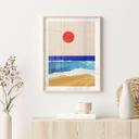 Plakat Stille strand ved solnedgang - Rivers
