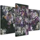 3 stykke lærredsprint, Irisblomst