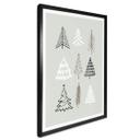 Póster de Navidad - Ilustración de árboles de Navidad - Kristina