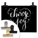 Póster Choose Joy - negativo negro