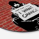 Wandcirkel Banksy - Keep Your Coins