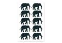 Sticker mural – Set d'éléphants