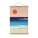 Póster de tela chica surfista al atardecer - Rivers