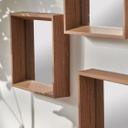 Wandspiegel 3er Set Holz klein - Bangkok - 26x26 cm