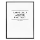 Póster Audrey Hepburn - Las chicas felices son las más guapas 02