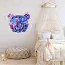 Muursticker Polygoon Panda
