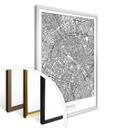 Póster mapa de París