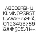 Lettres murales en MDF - Alphabet - Lettres à l'unité - Eurostile
