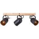 Spotbalken Sebastian, gold, 17,5 x 57,5 cm, Holz Lampe