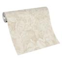 Non-woven tapet i jungle-look i creme