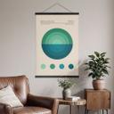 Tekstil plakat Bauhaus Mavi Daire - Tunaboylu