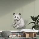 Wallsticker Siddende panda - Kvilis
