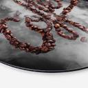 Tableau sur alu-Dibond rond Belenko - odeur de café