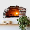 3D Wallsticker afrikansk steppe